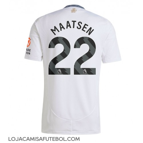 Camisa de Futebol Aston Villa Ian Maatsen #22 Equipamento Secundário 2024-25 Manga Curta